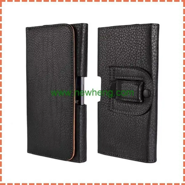 Waist PU leather case holster with belt clip for iPhone 6 plus