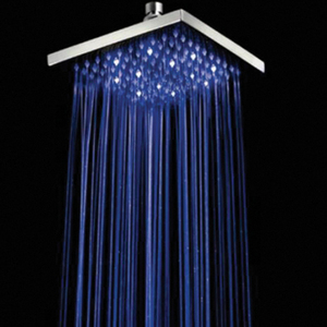 Tampilan Desain Kamar Mandi Square Shower Kepala dengan Lampu LED