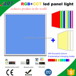 Panneau lumineux LED intelligent avec wifi 2.4g, RGB/RGBW/rvb/CCT/RGBWW, 600x600, 300x1200, 600x1200mm, ETL RoHS, nouveau, DMX512