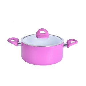 Casseroles de cuisine antiadhésives en Aluminium, haute qualité, revêtement à motif marbre <span class=keywords><strong>bleu</strong></span> - Product Image 3