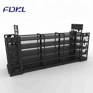 Chất lượng tốt hiện đại cửa hàng bán lẻ Kim Loại Mỹ phẩm siêu thị Gondola Kệ Rack hiển thị - Product Image 2