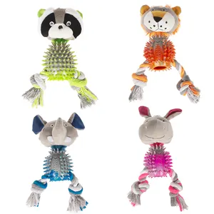 Peluche en forme de corde pour chien, jouets à mâcher, vente en gros,