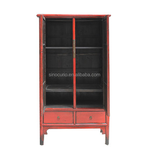 Armario de Boda Antiguo <span class=keywords><strong>Chino</strong></span> de Producción Antigua en Color Rojo - Product Image 3