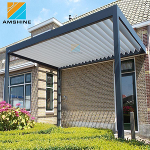 Al aire libre automático motorizado jardín pérgola metal precios - Product Image 5