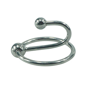 Medische Roestvrijstalen Urethrale Plug Speelgoed Hhead Ring Met Dubbele Bal Prins Albert Toverstaf <span class=keywords><strong>Penis</strong></span>