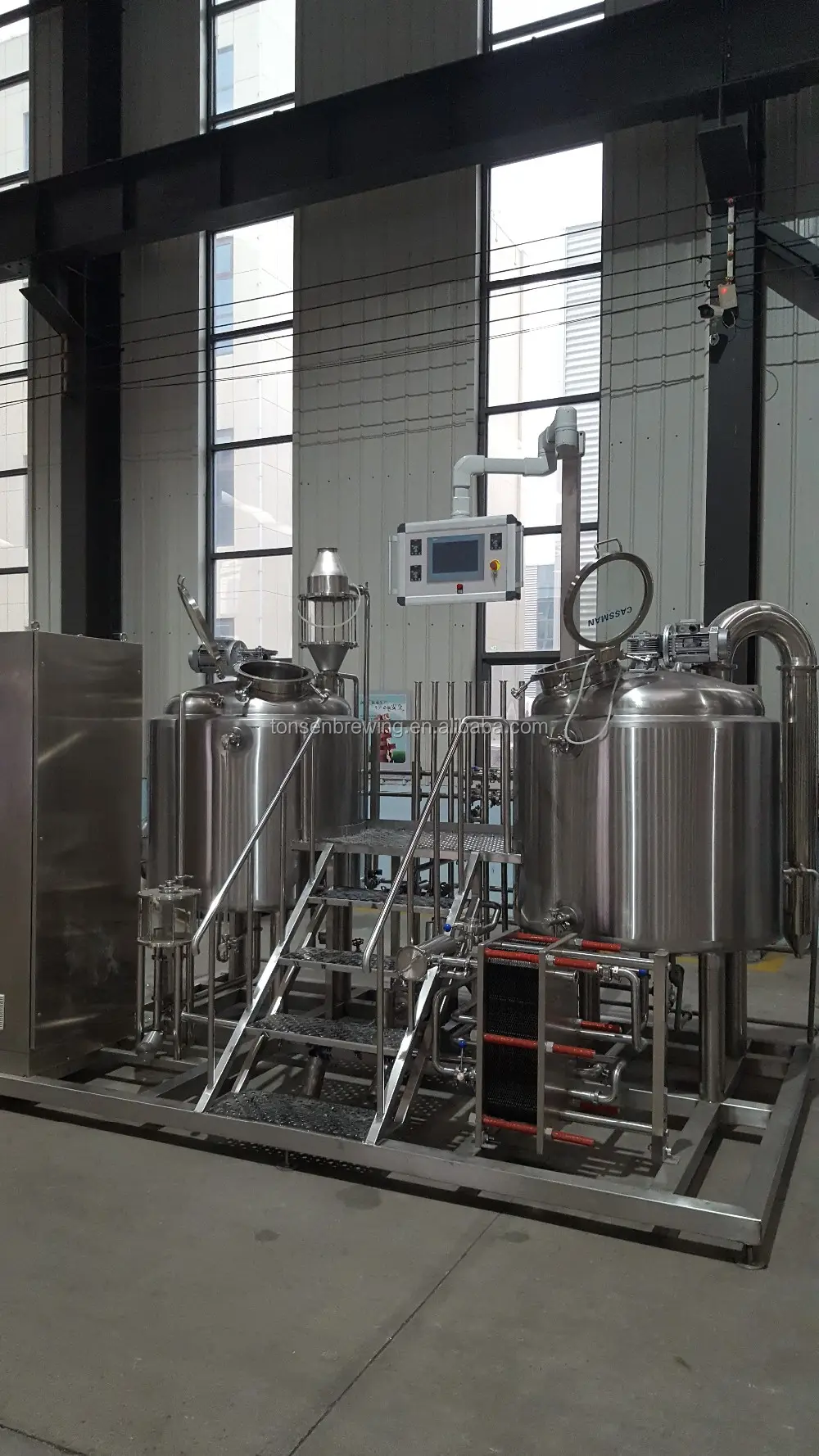 Sistema de fabricación de cerveza de acero inoxidable, mezclador eléctrico de cerveza comercial, tun 2bbl 5bbl
