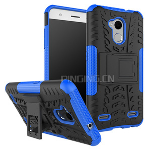 2 en 1 del neumático textura armor kickstand híbrido caso para ZTE Blade V6 Plus cubierta del teléfono móvil - Product Image 4