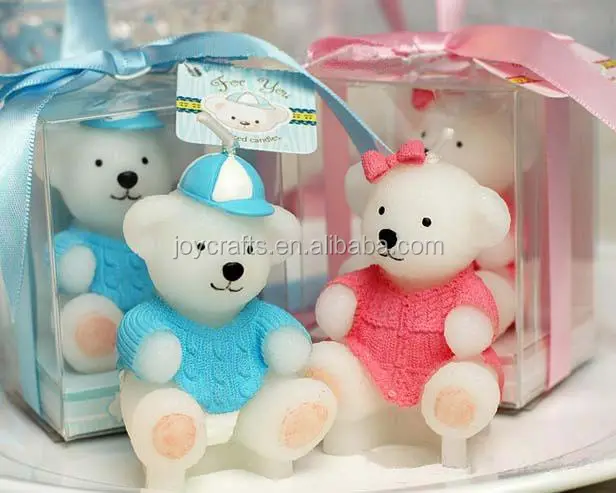 Bear Baby Shower Favors Baby Birthday Favors Gift Candle