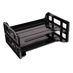 <span class=keywords><strong>Plateaux</strong></span> à documents ouverte, en plastique, 2pk, pour bureau <span class=keywords><strong>de</strong></span> remplissage - Product Image 1
