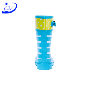 Compras en línea goma botas transparentes de PVC para niños lluvia vaca - Product Image 5