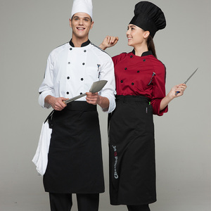 2017 moda blanco cinta de color chef de manga larga chaqueta uniforme para <span class=keywords><strong>el</strong></span> <span class=keywords><strong>restaurante</strong></span> - Product Image 6