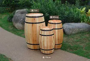 Large Wooden Barrels Wooden Big Barrel Decorative Barrels Displaying Wooden Barrel