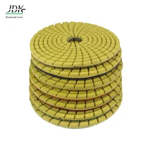 Water Diamond Stone Polishing Pads For Marble With Nylon Backing