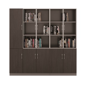 Moderno ed elegante in legno <span class=keywords><strong>libreria</strong></span> mensola a muro con porta e di stoccaggio - Product Image 1