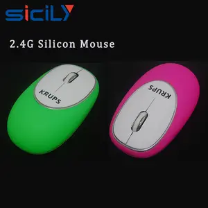 Soft Mini gift rubber mouse wireless silicone mouse