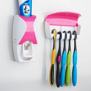 montado en la pared automático dispensador de pasta de dientes y cepillo de dientes titular conjunto - Product Image 2