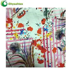 Eco-friendly Printed 70% Bamboo 30% Cotton Jersey Bamboo Cotton Fabric For Kids