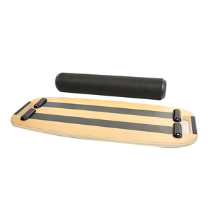 Tablero inclinado antideslizante de madera para ejercicio en casa, tablero basculante de entrenamiento de equilibrio físico con función de pierna - Product Image 2