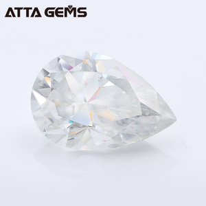 VVS1 brillante pera corte sustituto de <span class=keywords><strong>diamante</strong></span> gemas suelto sintético blanco Moissanite Precio de piedra - Product Image 4