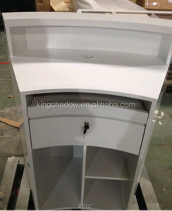 2017 blanco curverd mostradores <span class=keywords><strong>de</strong></span> recepción recepción del spa moderno escritorio mostrador <span class=keywords><strong>de</strong></span> recepción para el salón utilizado - Product Image 5