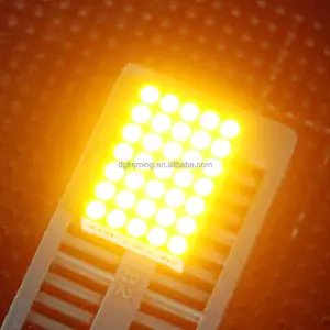 Naranja brillante matriz de 5x7 puntos pantalla led amarillo led de matriz de 1,9mm micro matriz 5x7