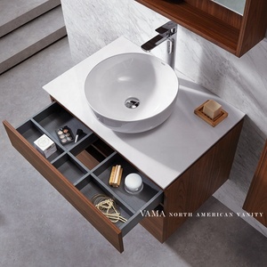 Meuble de salle de bain VAMA Factory 31 pouces, vente chaude, panneau mélaminé, meuble-lavabo avec miroir 772031 - Product Image 3