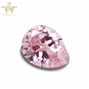 Precio de fábrica al por mayor forma de pera CZ piedra máquina Cut Cubic Zirconia áspera - Product Image 1