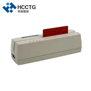 Lector de tarjetas magnéticas USB/RS232 de tres pistas con lector MSR HCC206