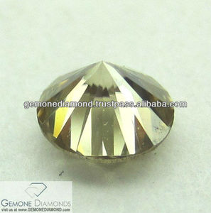 คุณภาพสูงรอบสดใสตัด IJ สีหลวม Moissanite สำหรับขายแสงสีเหลือง Moissanite - Product Image 2