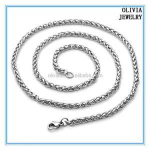 Olivia <span class=keywords><strong>accessori</strong></span> personalizzati hiphop degli uomini gioielli in acciaio inox di spessore cuban link collana della catena del bordo - Product Image 5