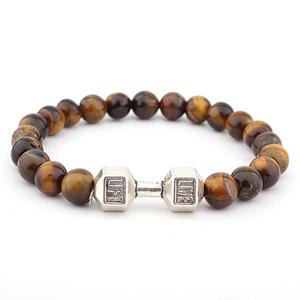 Csja — bijoux en pierre d'agate noire, 8mm, pour hommes, perles de yoga, Fitness, à la mode, nouvelle collection - Product Image 5