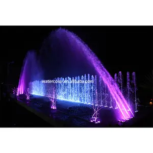 Fiesta de boda de agua fuente de música en el jardín