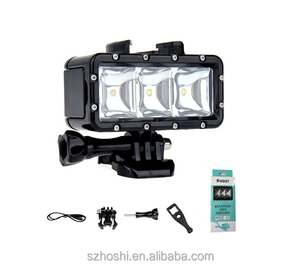 Accesorios de Iluminación Subacuática para Buceo, Luz LED Sumergible + Batería y Soporte de Hebilla para <span class=keywords><strong>GoPro</strong></span> Session/Hero4/3+/3/5/<span class=keywords><strong>6</strong></span> - Product Image 2