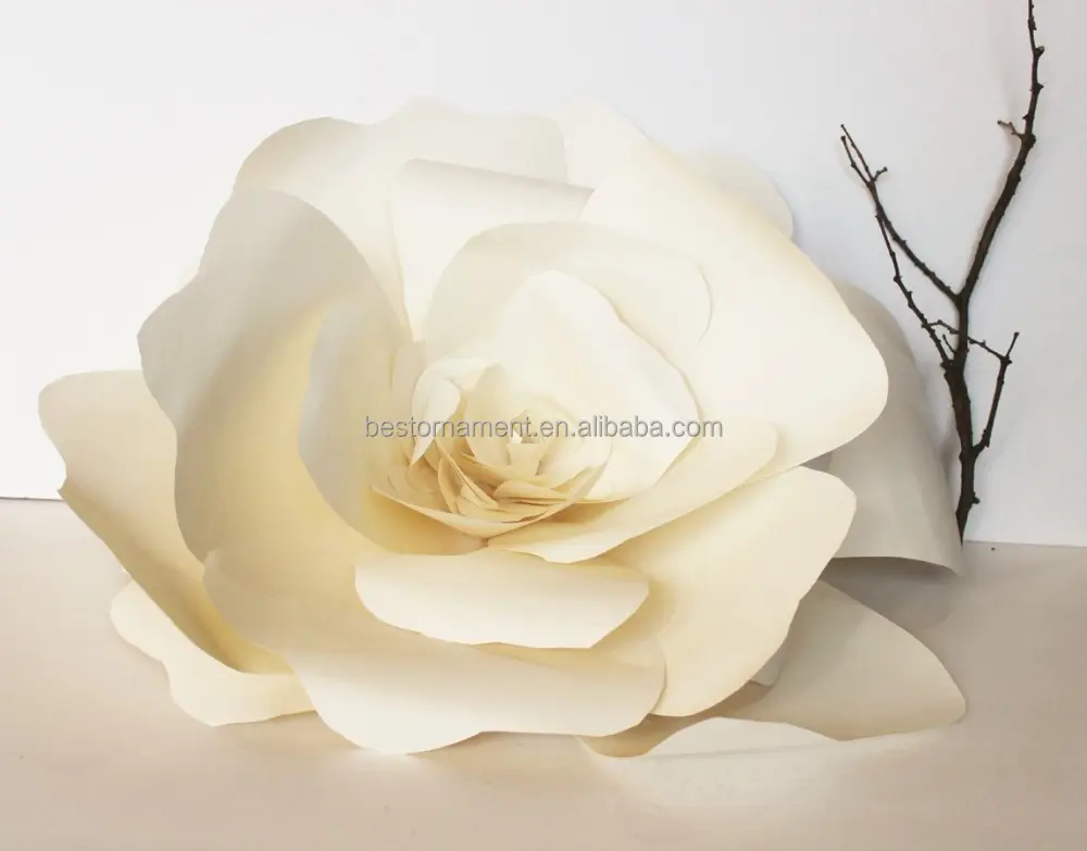 22 inches white Wedding Giant Handmade Paper flower Backdrop