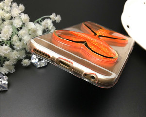 Fundas case de silicona con reloj de arena de liquido glitter para iPhone 6 6plus - Product Image 3