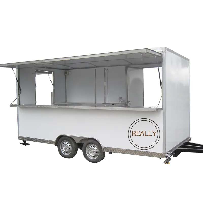 2024 aço inoxidável mobile food truck/ ice cream cart/ hot dog mobile food car