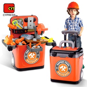 2 in 1 Pretend Play Trolley <strong>Toy</strong> <strong>Tool</strong> <strong>Set</strong> for Boys - Product Image 3