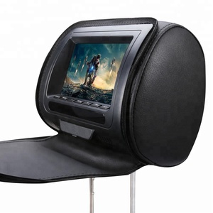 Ecran de voiture 7 pouces, repose tête avec fermeture éclair, universel, avec écouteurs, lecteur <span class=keywords><strong>DVD</strong></span>, offre spéciale, 1 pièce - Product Image 5