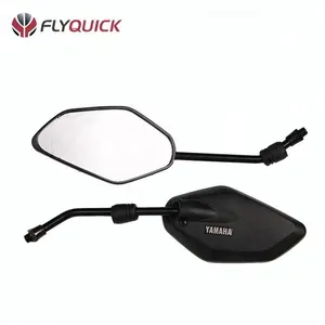 FLYQUICK-espejo retrovisor de plástico duro para motocicleta, color negro (ZF001-119)