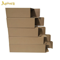 Kunden spezifische Abmessungen akzeptable rechteckige Karton verpackungs box faltbare Kraft papier box