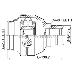 JOINT VWIN-Q5LH JOINT INTÉRIEUR 24X104. 8K0498103B - Product Image 2