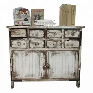 Luckywind Shabby Chic Đồ Nội Thất Kiểu Pháp Cổ Điển Thiết Kế Tủ Gỗ Cho Phòng Khách