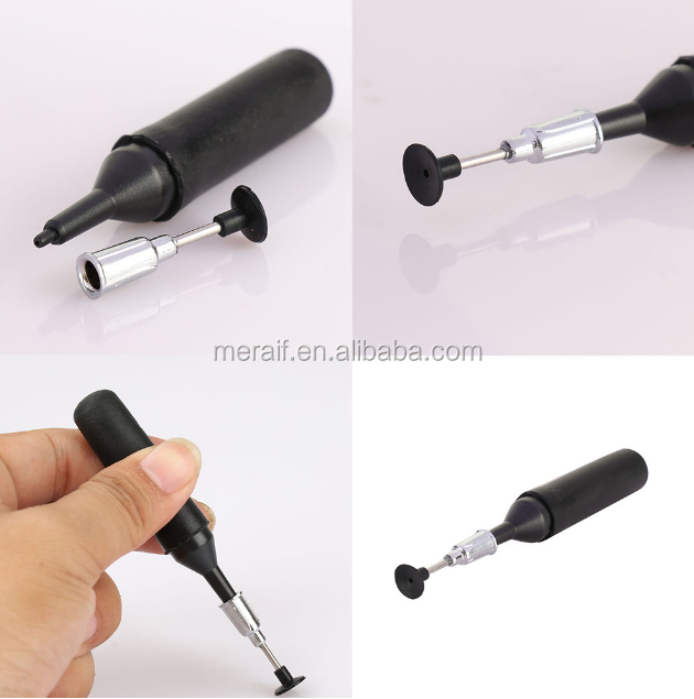 Penna Aspirante ESD Con 6 Ugelli E 3 Ventose, Batteria 10 Ore, Ricarica USB-C, Per Posizionare Componenti IC E SMD