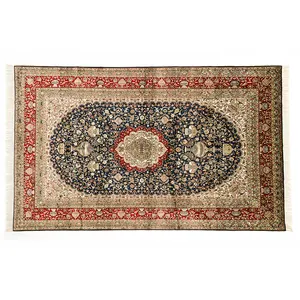 克什米尔编织 pp 地板 5x8 英尺丝绸地毯印度斯里兰卡价格