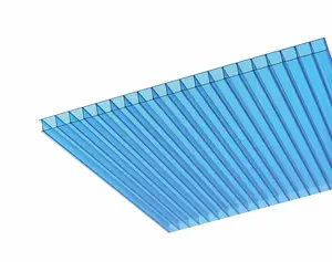 4 مللي متر المزدوج الجدار البلاستيك البولي كربونات ورقة جوفاء/PC ورقة الخلوية/planchas دي بوليكاربوناتو