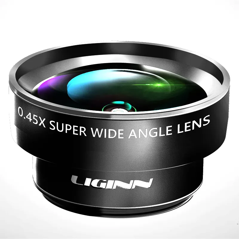 유니버설 클립 스마트 폰 줌 렌즈 12.5X 매크로 0.45X 슈퍼 광각 렌즈 전화 핸드폰