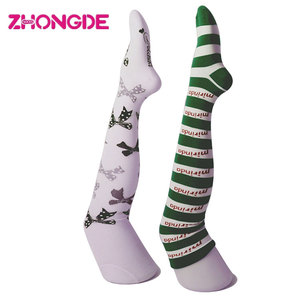 Nouvelle arrivée chaud impression personnalisée femmes <span class=keywords><strong>cuissardes</strong></span> <span class=keywords><strong>chaussettes</strong></span> - Product Image 2