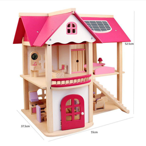 Mais novo estilo artesanal <span class=keywords><strong>mini</strong></span> móveis crianças, brinquedo, casa de bonecas, rosa