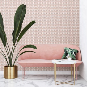 Azulejo <span class=keywords><strong>de</strong></span> Mosaico Circular Redondo <span class=keywords><strong>de</strong></span> Cerámica Esmaltada en <span class=keywords><strong>Horno</strong></span>, Tipo Penny <span class=keywords><strong>de</strong></span> 28 mm, Color Rosa, para Cocina y Baño, Estilo Nórdico <span class=keywords><strong>de</strong></span> Foshan - Product Image 6
