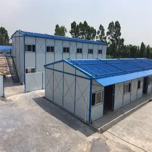 Çin düşük maliyetli prefabrik ev hafif çelik yapı modüler ev için emek yurt
